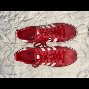 Adidas red campus sneaker size 7.5!